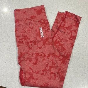Red Camo Gymshark Leggings